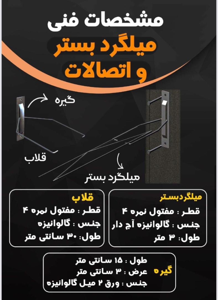 میلگرد بستر