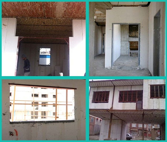 نصب وال پست دیوار در چارچوب درها و پنجره‌ها